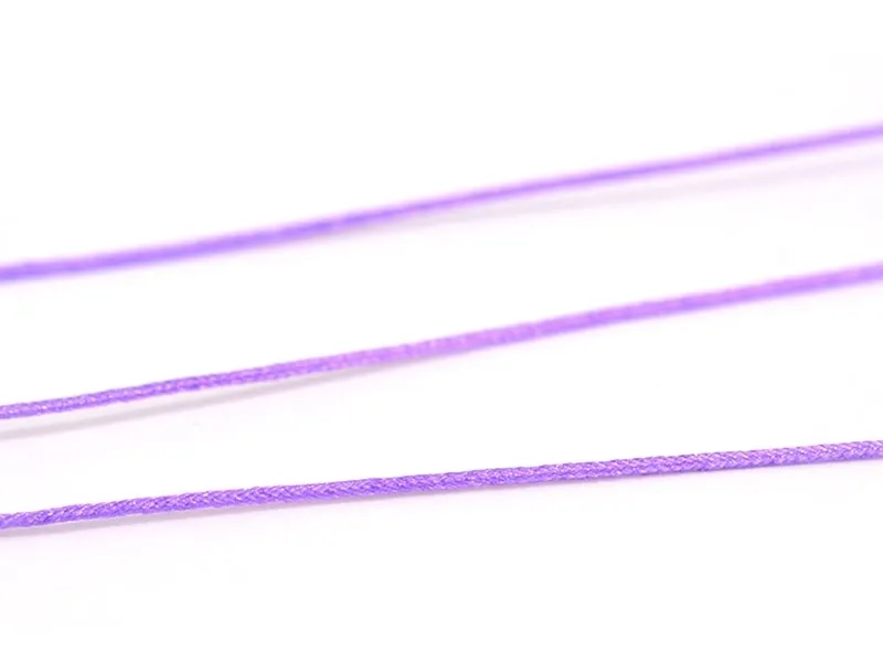 1 m de fil de jade / fil nylon tressé 1 mm - mauve- pour colliers et bracelets