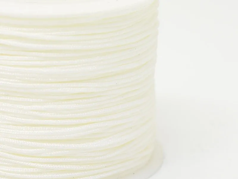 Acheter 1 m de fil de jade / fil nylon tressé 1 mm - blanc
