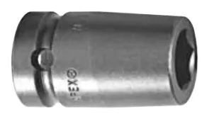 Apex M1E16 Douille à chocs 1/2" x 6 pans courte à prise 1/4"