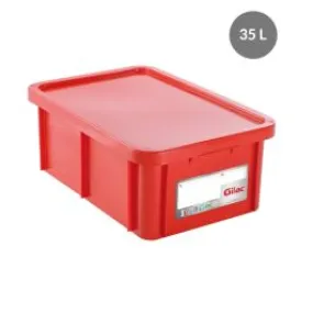 Bac alimentaire 600 x 400 x 230 Rouge Gilac