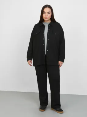 Black - Plus Size Suit