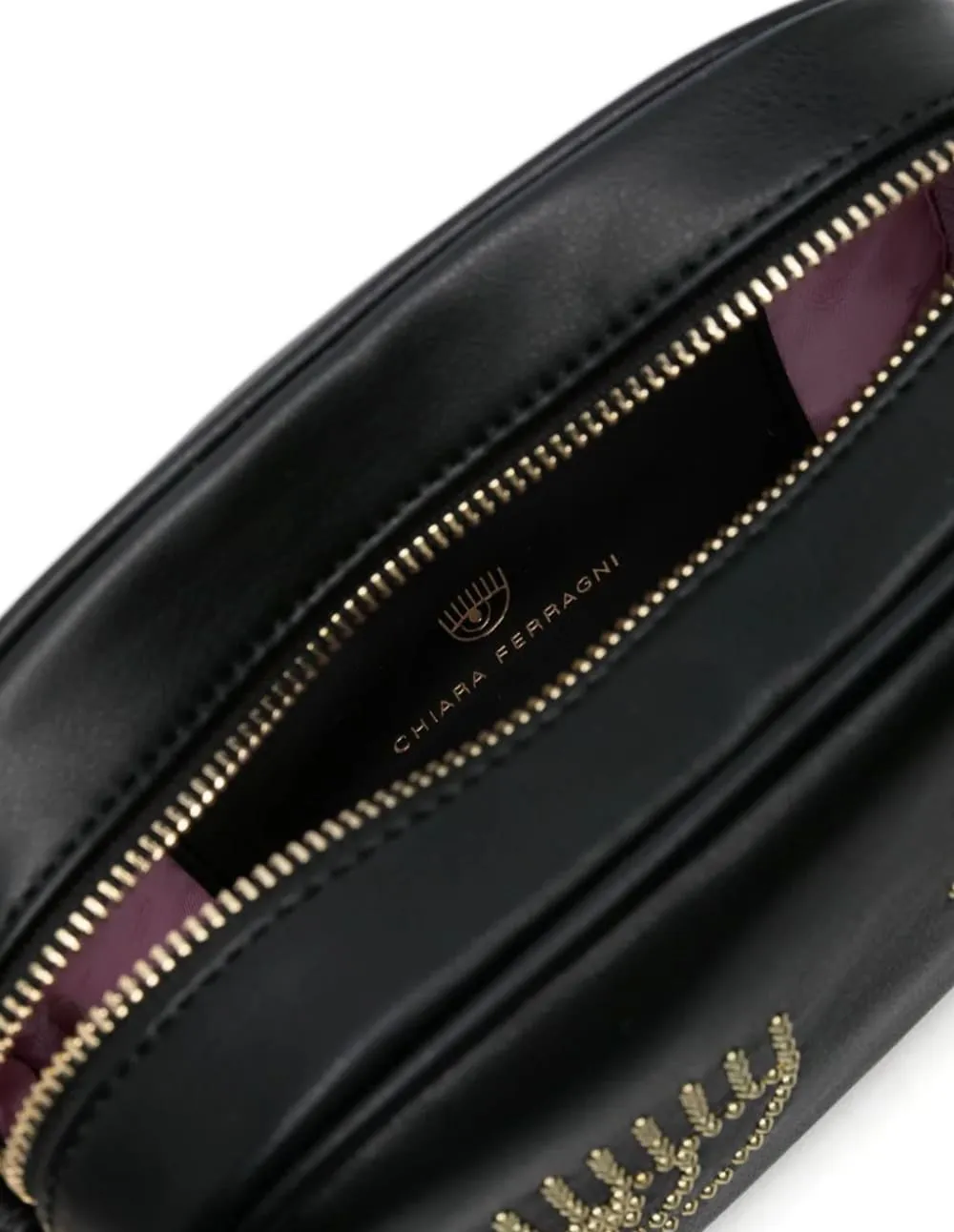 Bolso Chiara Ferragni con Apliques Negro Mujer 20 x 13 x 7