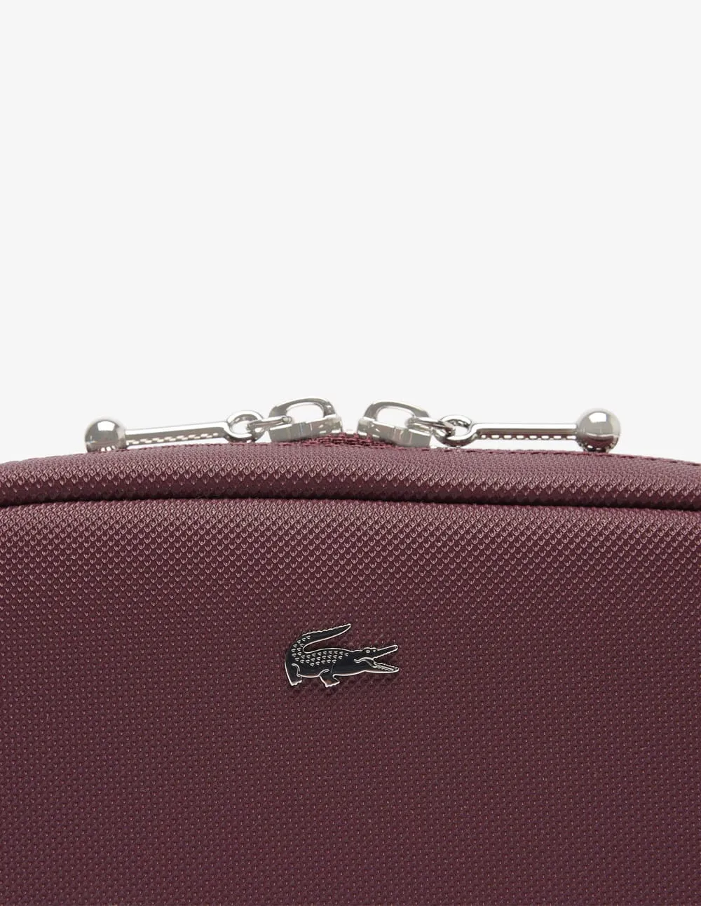 Bolso Lacoste Daily City Burdeos Mujer 20 x 11 x 7