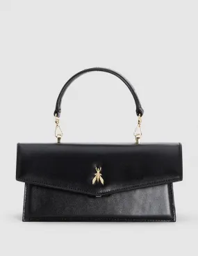 Bolso Patrizia Pepe Fly Bamby Leather Negro Mujer  20 x 10 x 7