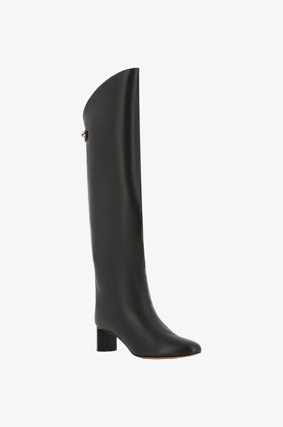 Bottes à talon en cuir nappa Adry 50
