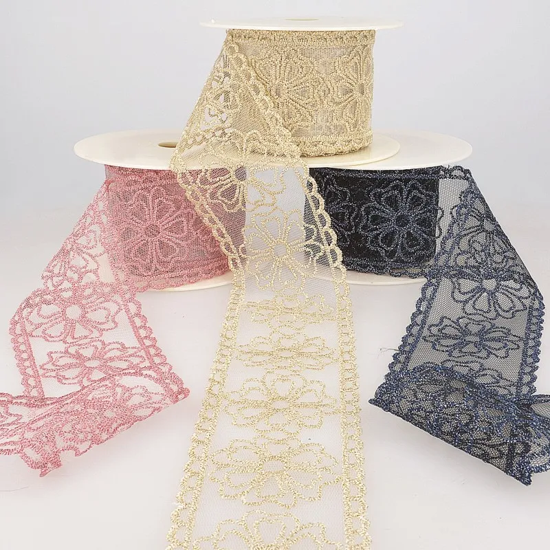Broderie Tulle Irisé 68 mm