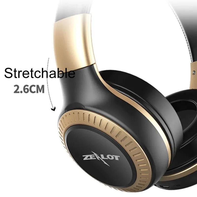 Casque Audio Bluetooth Sans Fil Avec Basses Puissantes