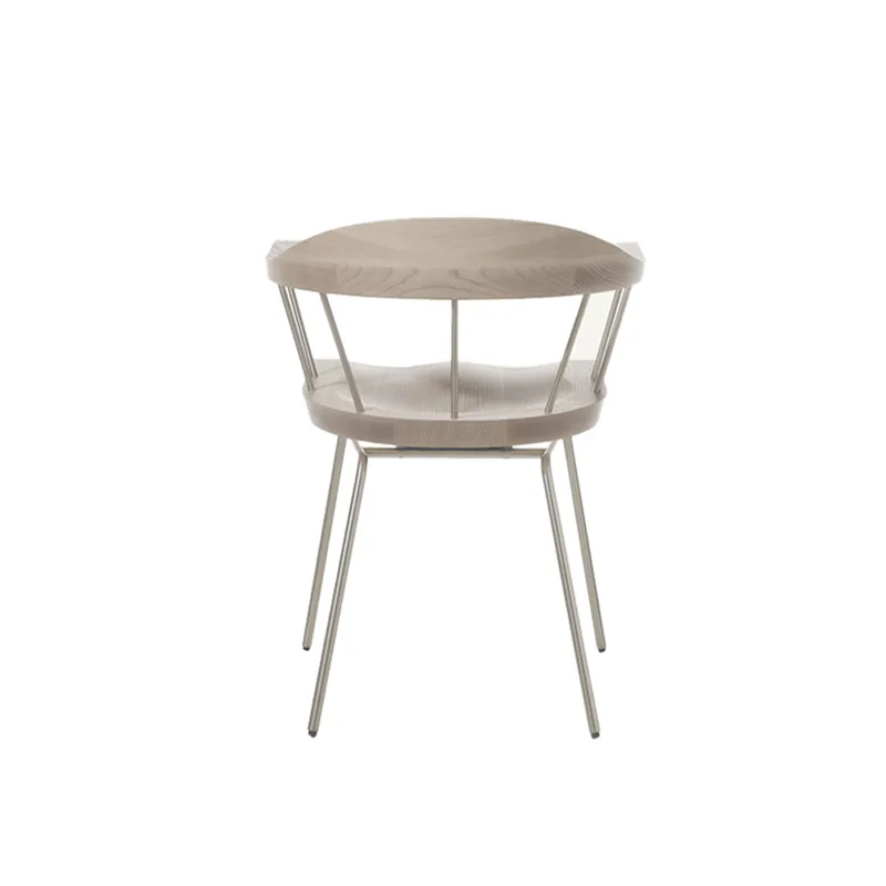 Chaise     SPINDLE Frêne blanchi/ nickel satiné            BASSAMFELLOWS