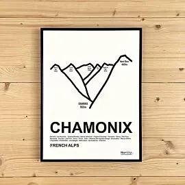 CHAMONIX 30 X 40 CM