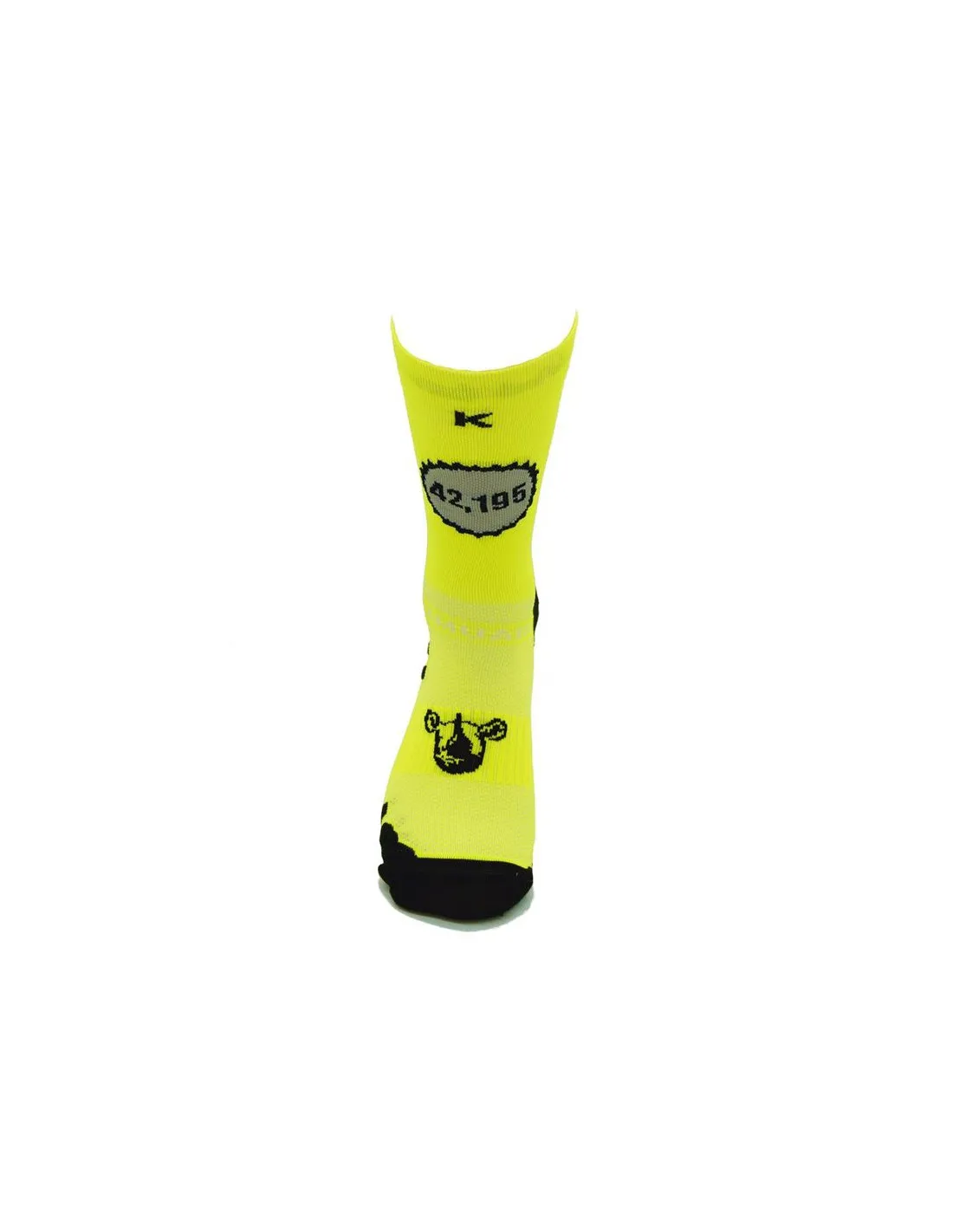 Chaussettes de running Kamuabu Soy Maraton (1 fil) Jaune fluo