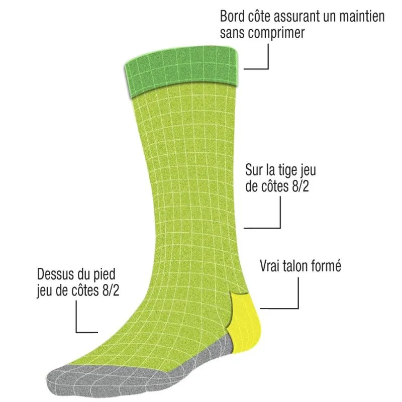 Chaussettes en coton Fil d'Écosse Noir - Estex