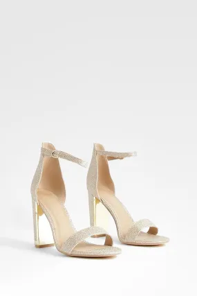 Chaussures à talon carré avec bride à la cheville