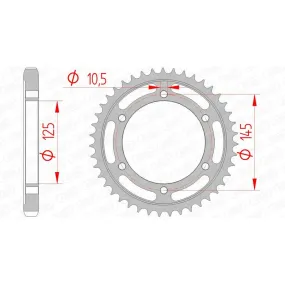 Couronne AFAM 39 dents acier pas 530 type 12601 Yamaha