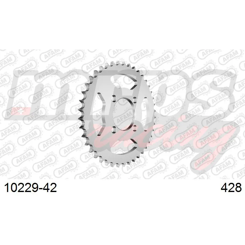 Couronne AFAM acier type 10229 pas 428 (42 dents)