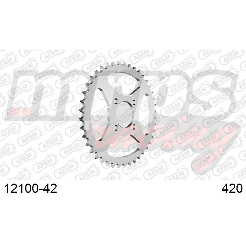 Couronne AFAM acier type 12100 pas 420 (42 dents)