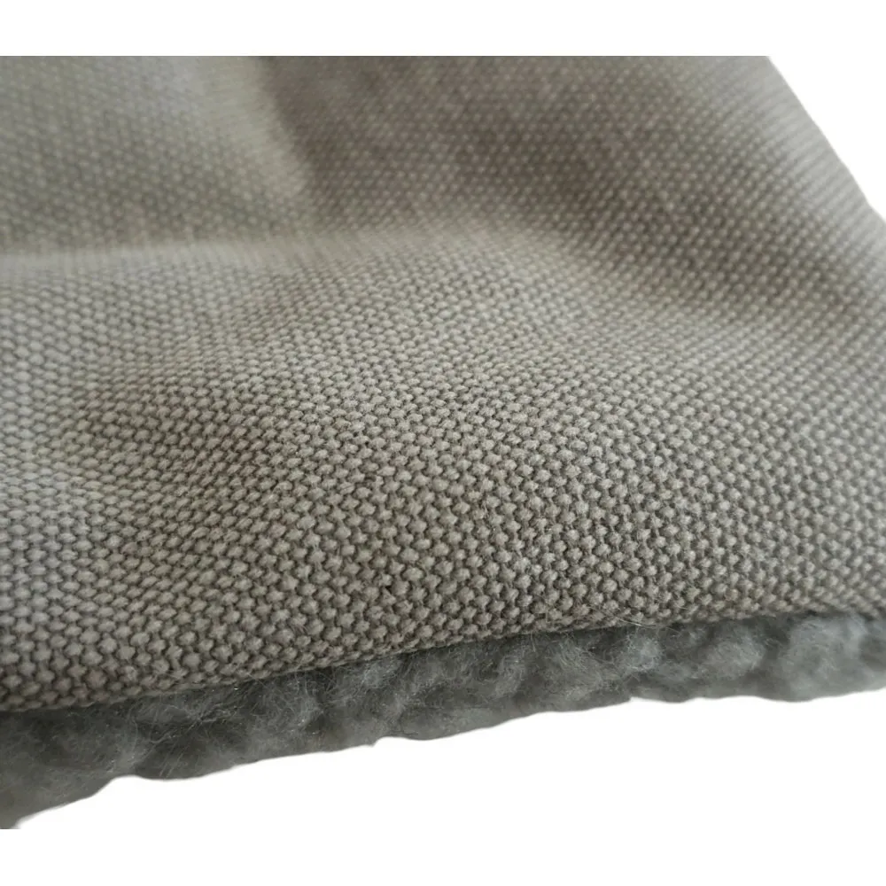 Coussin rectangle gris alisha, 116 x 69 x 2 cm, chien