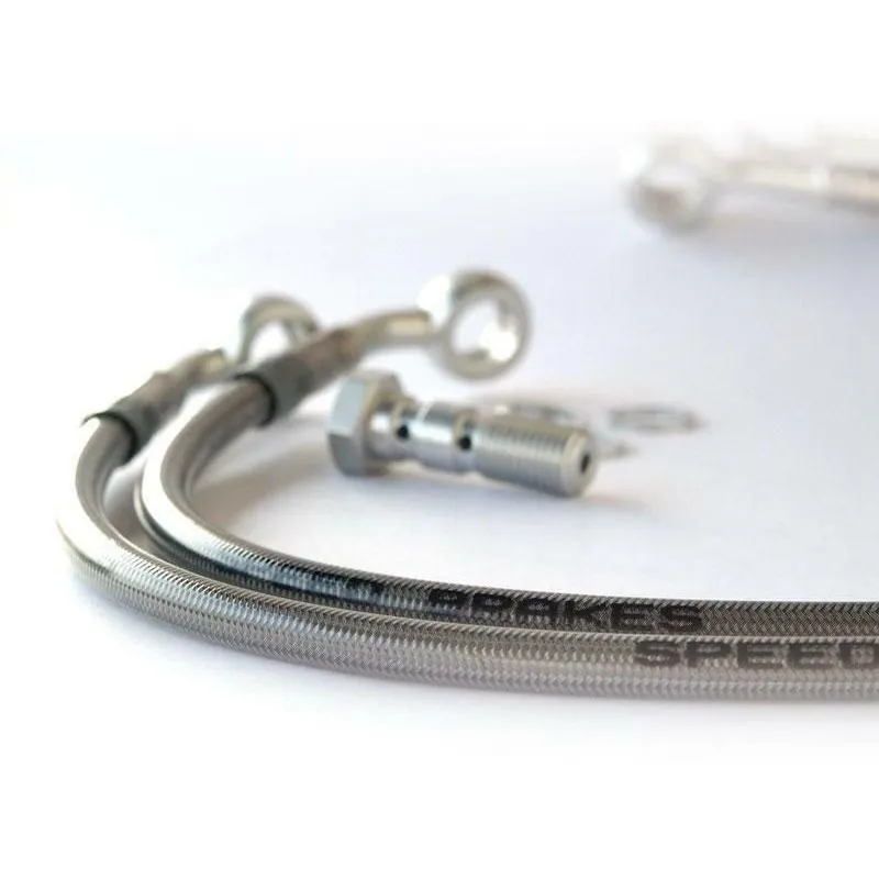 Durite de frein arrière d'aviation SPEEDBRAKES carbone/raccord noir Kawasaki VN 900 VULCAN
