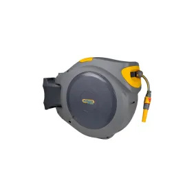 Dévidoir de jardin automatique Auto Reel Flowmax équipé de 30m de tuyau d'arrosage premium - HOZELOCK