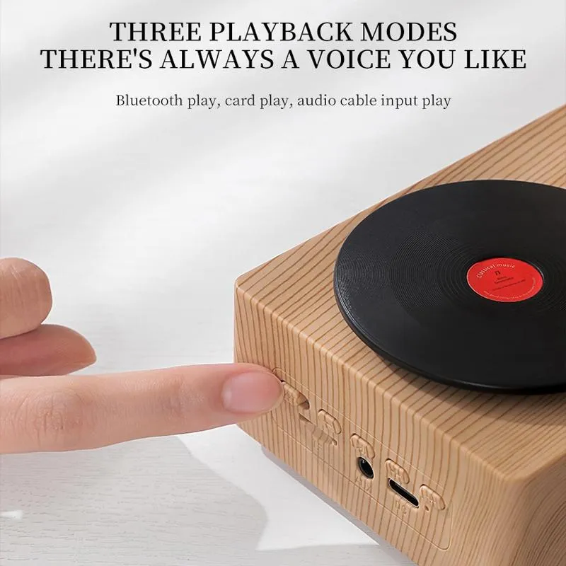 Enceinte Bluetooth Retro Sans Fil 360° Son Luxe