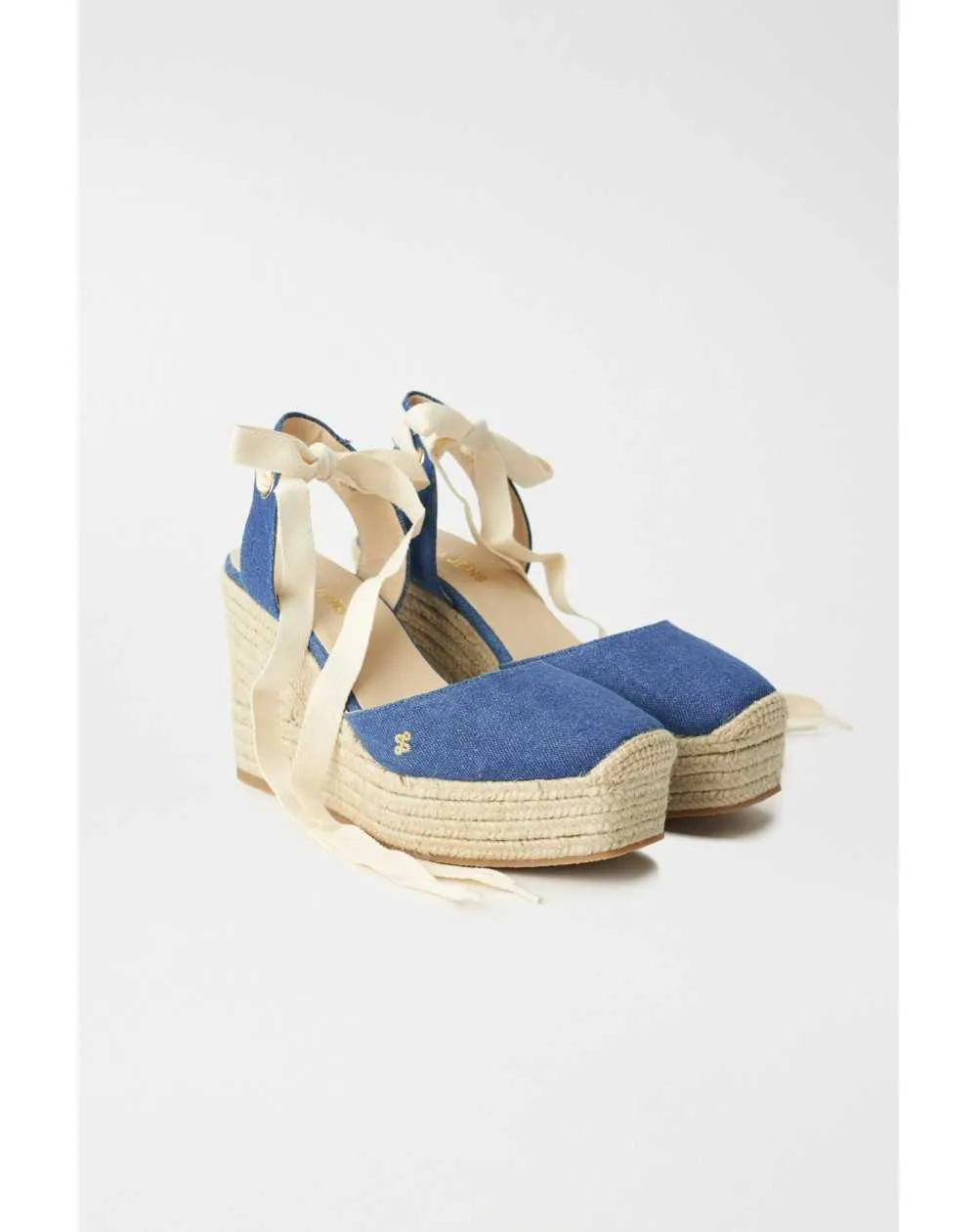 Esapdrilles à talon compensé en denim SALSA
