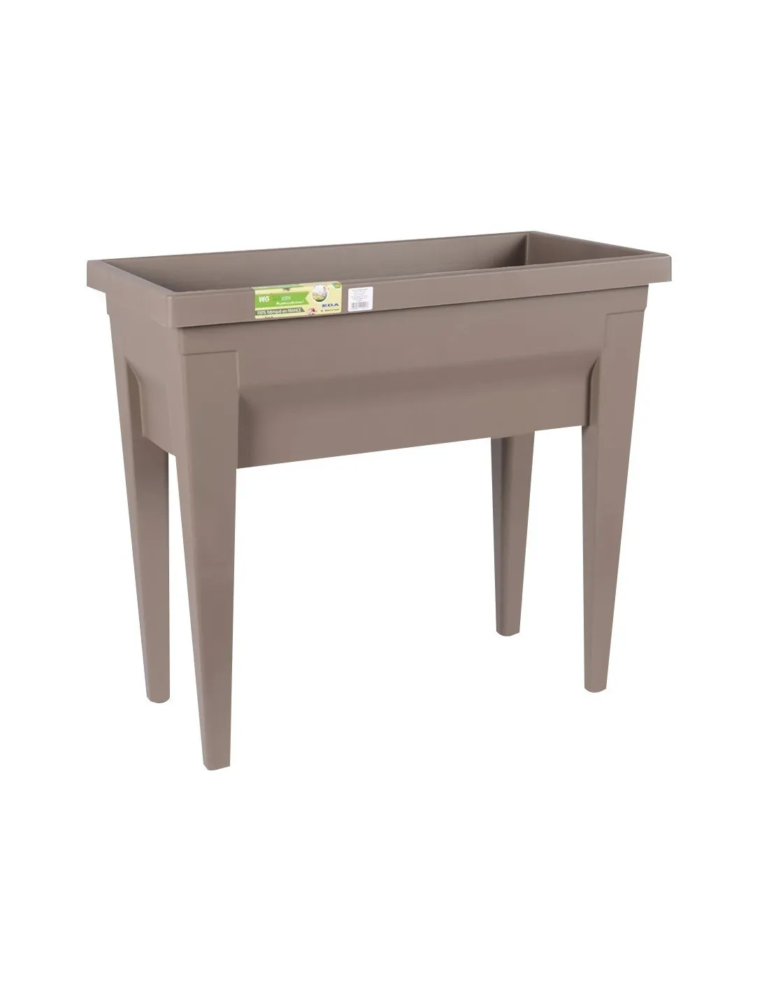Espace potager sans serre vegetable l x l x h 76 x 38,5 x 68 cm taupe - EDA