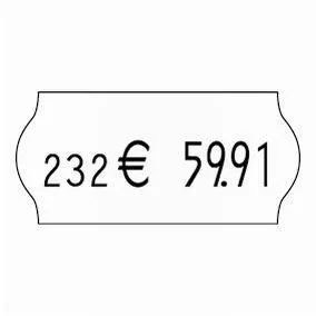 Etiquette meto format 26 x 12 mm - blanc standard - x 9000