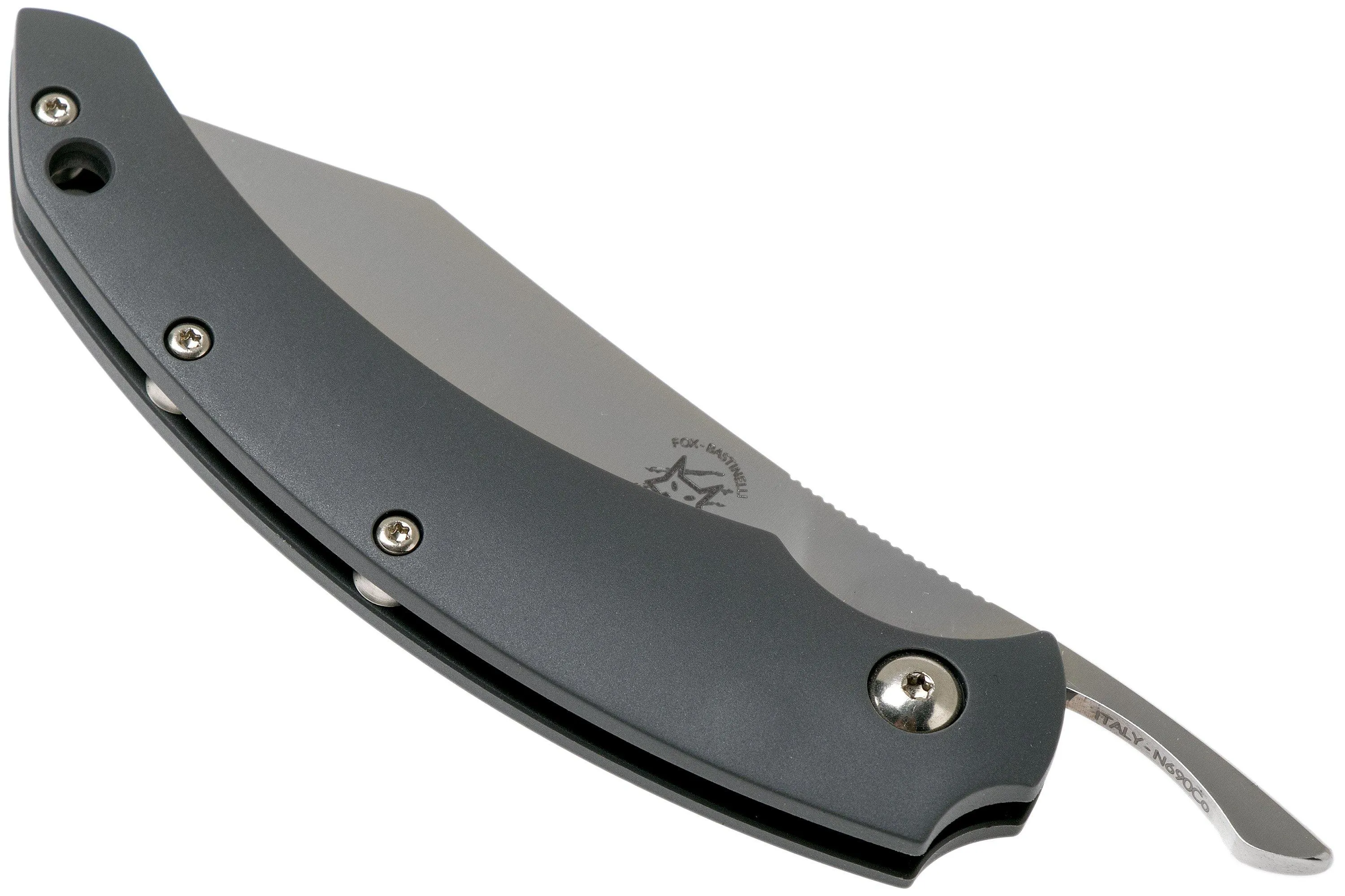 Fox Slim Dragotac Piemontes FX-518GR Gray FRN couteau de poche, Bastinelli design