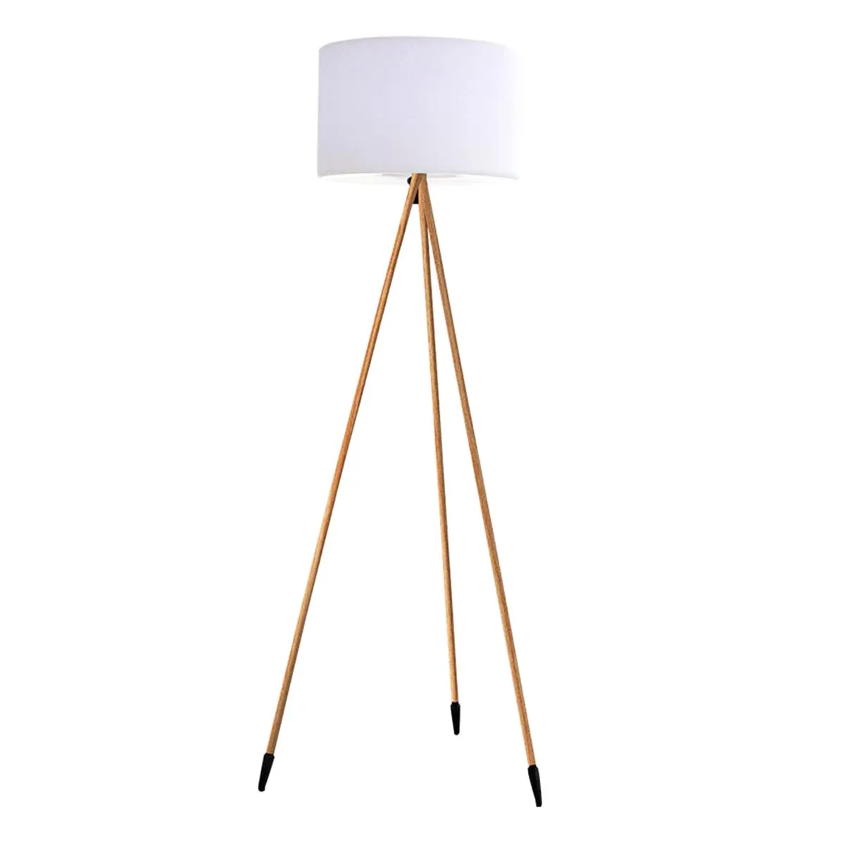 Lampadaire extérieur sans fil tamboury wood H155CM Lumisky 