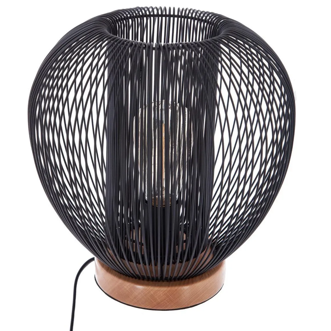 Lampe métal fil noire H27 | 3 Suisses