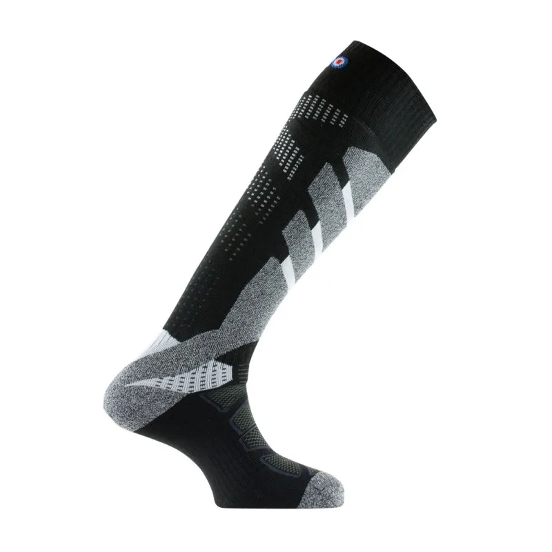 Mi-bas ski MASTER 6 en polyamide et laine mérinos