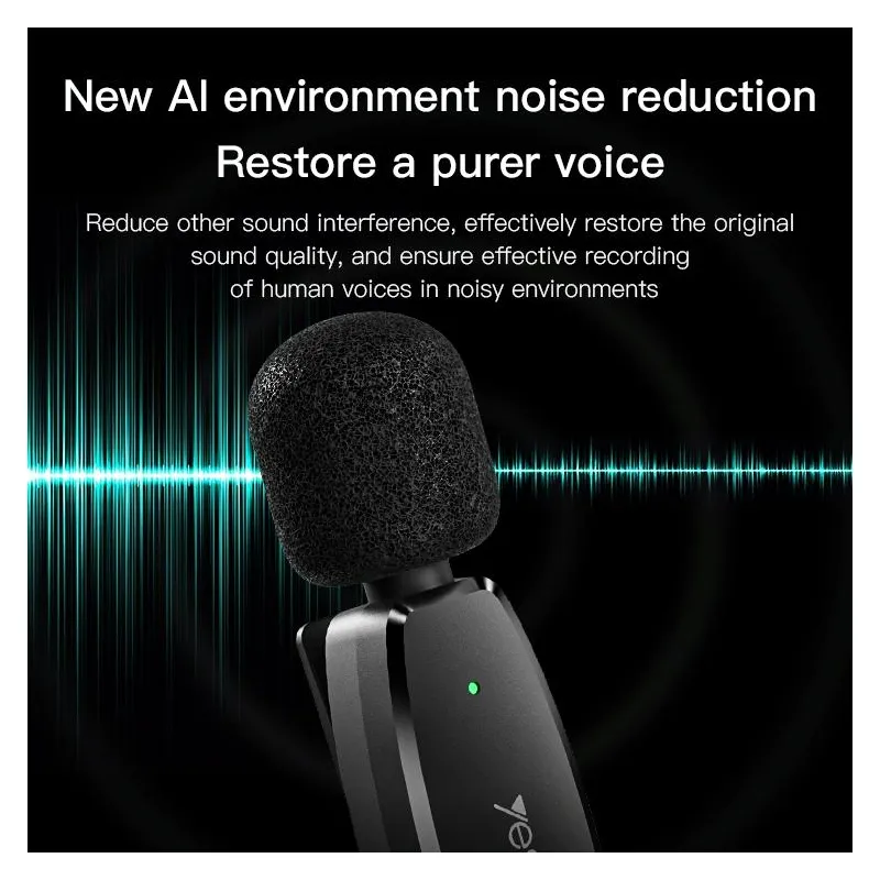 Microphone Sans Fil Latence Faible Type-C Omnidirectionnel