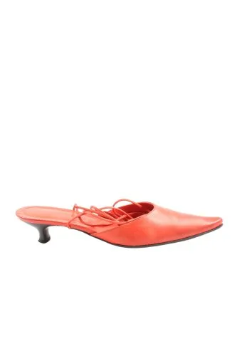 paco marchena Mule à talon rouge style décontracté