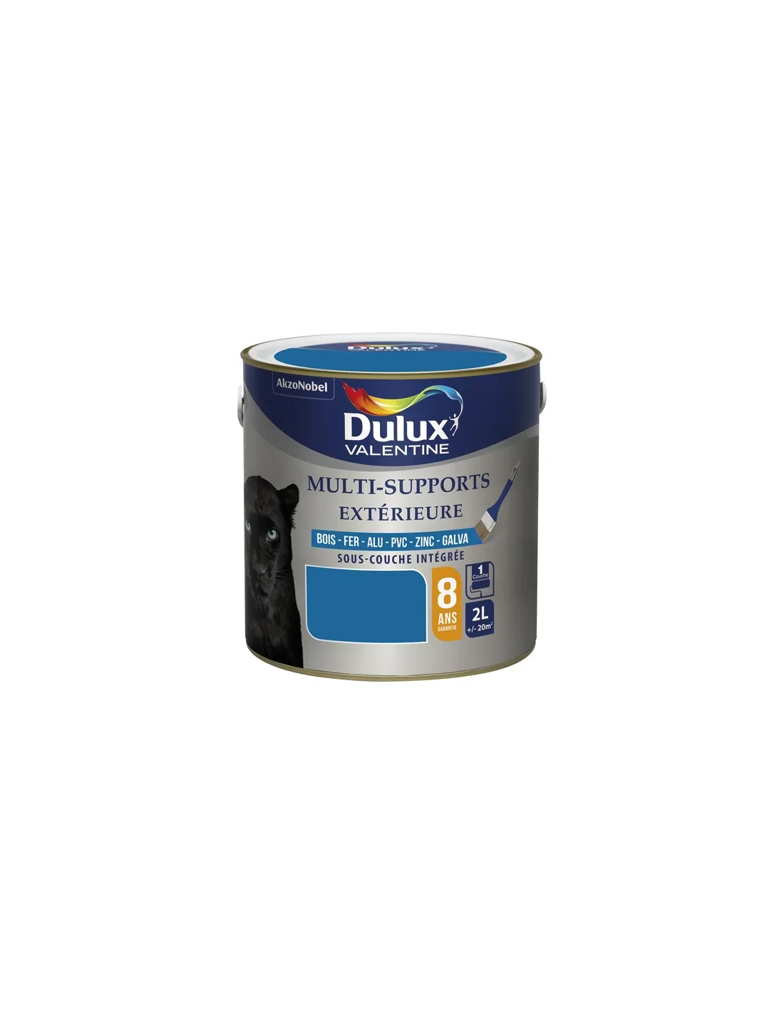 Peinture multi-support extérieure 2 litres bleu breton - DULUX VALENTINE