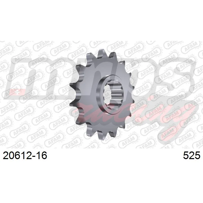 Pignon AFAM acier type 20612 pas 525 (16 dents)