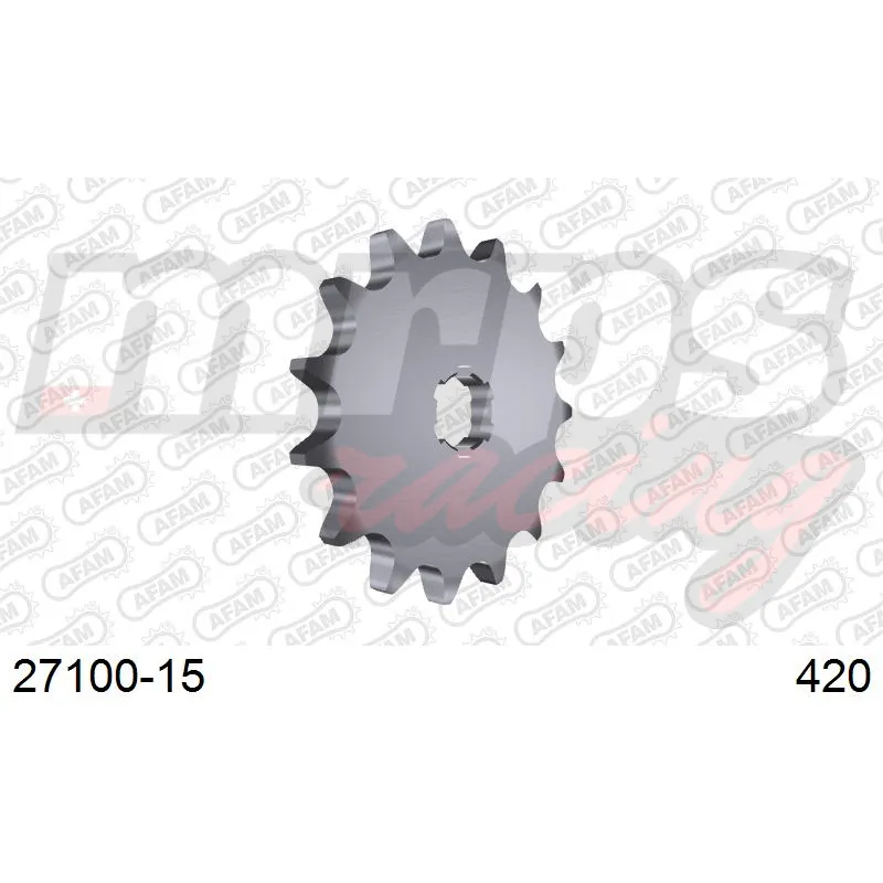 Pignon AFAM acier type 27100 pas 420 (15 dents)