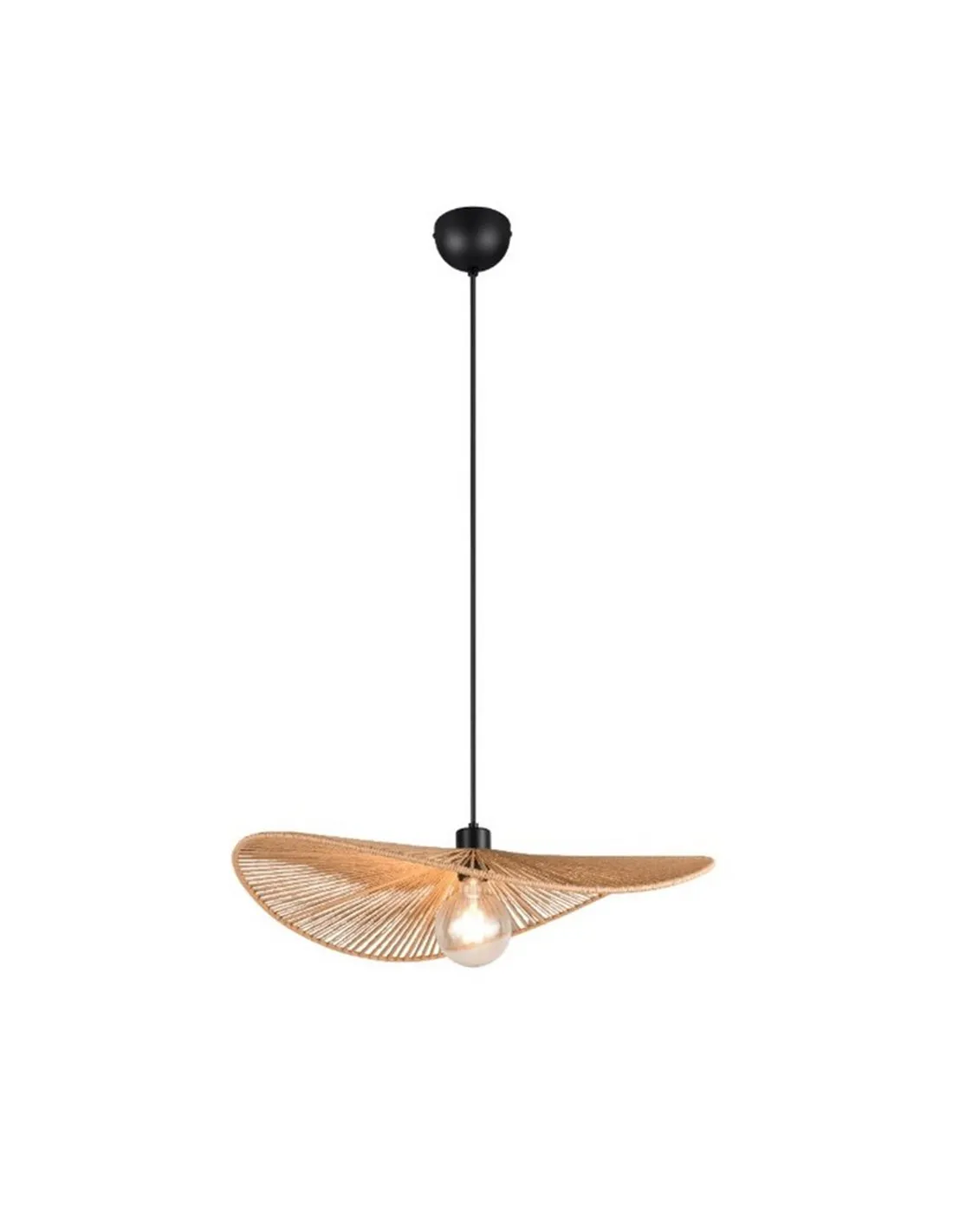 Plafonnier LAURINE Ø58cm Fil de Papier E27 | LeonLeds