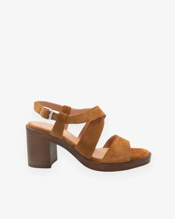 Sandale Talon Carré Marron | Rossi | Adige Chaussures