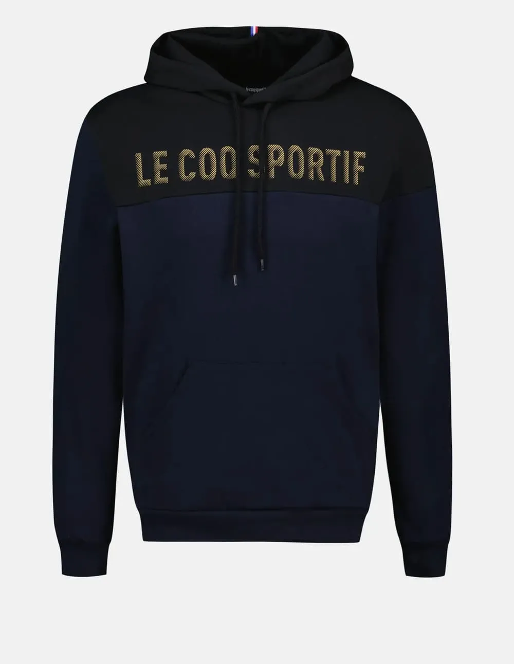 Sudadera con Capucha Le Coq Sportif con Logo Azul y Negra Hombre